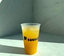 Персик-орхидея с джус-боллами личи 