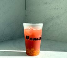 Клубника-ваниль с джус-боллами личи 