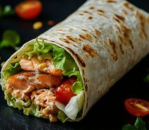 Тортилья с лососем