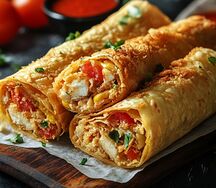 Фрайс буррито с омлетом