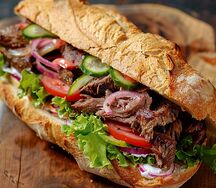 Чиабатта с бараниной