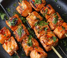 Шашлык из семги