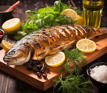 Форель на мангале