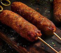 Корн-доги с баварской сосиской 