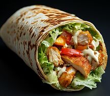 Тортилья с курицей Цезарь