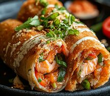 Фрайс буррито с лососем