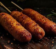 Корн-доги с говяжьей сосиской 