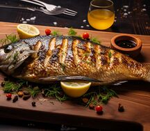 Дорадо на мангале