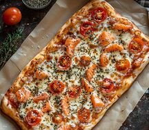 Римская пицца Лосось