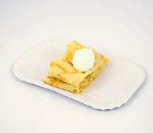 Блин классический со сметаной