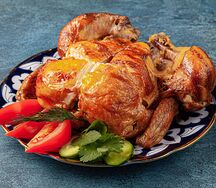 Курица гриль в лаваше с салатом и соусом