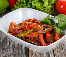 Салат острый с мясом