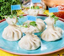 Хинкали с морепродуктами
