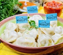 Пельмени с кетой