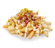 Фри с беконом и халапеньо
