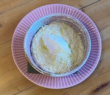 Пшенная каша с яйцом пашот