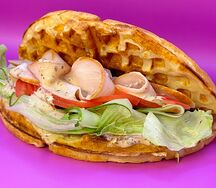 Вафля с курицей 