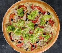 Цезарь с копченой курицей