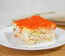 Салат калифорния с крабовым мясом
