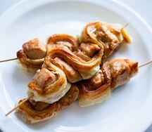 Шашлычок из красной рыбы
