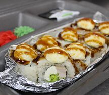 Запеченный ролл Нежный с куриным филе