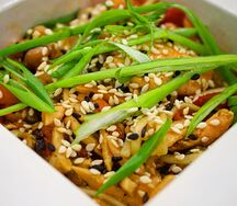 Лапша wok с овощами