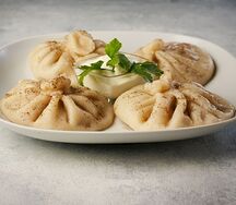Хинкали из свинины и говядины