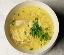 Домашняя лапша с курицей