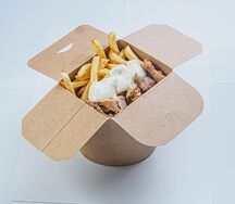 Жареная курочка с фри