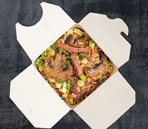 Жареный рис с говядиной