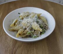 Паста с индейкой конфи