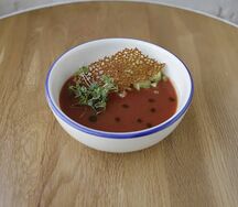 Гаспачо с крабом