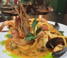 Лингвини с морепродуктами