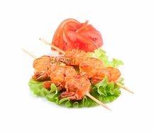 Шашлычки из креветки