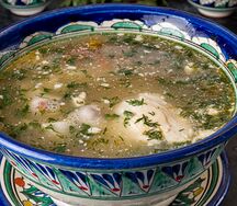 Суп с пельмешками