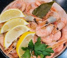 Королевские креветки на пару