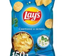 Lays Сметана и зелень