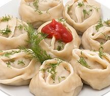 Манты c говядиной