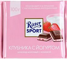 Ritter sport клубника с йогуртом