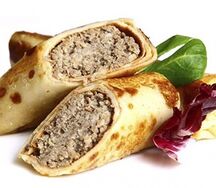 Блины с мясом