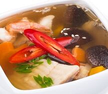 Суп с морепродуктами