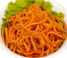 Морковь по-корейски vegan