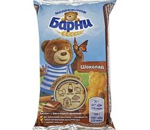 Барни медвежонок пирожное бисквитное с шоколадной начинкой