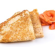 Блины с семгой