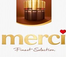 Набор конфет merci из темного шоколада