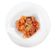 Феттуччине с морепродуктами