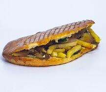 Арабская шаурма в лепёшке