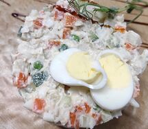 Оливье с филе цыпленка