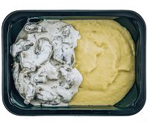 Бефстроганов с картофельным пюре