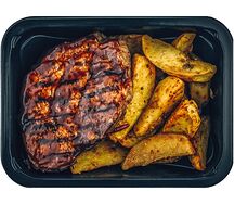 Свинина BBQ с картофелем по-деревенски